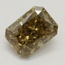 Farebný diamant radiant, fancy dark oranžovohnedý, 1,03ct, GIA