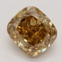 Farebný diamant cushion, fancy oranžovohnedý, 1,82ct, GIA