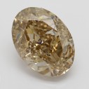 Farebný diamant ovál, fancy oranžovohnedý, 3,22ct, GIA