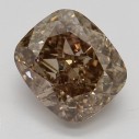 Farebný diamant cushion, fancy dark oranžovohnedý, 2,01ct, GIA