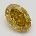 Farebný diamant ovál, fancy deep oranžovožltý, 1,14ct, GIA
