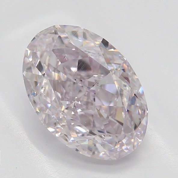 Farebný diamant ovál, light ružový, GIA 1872160301 R3