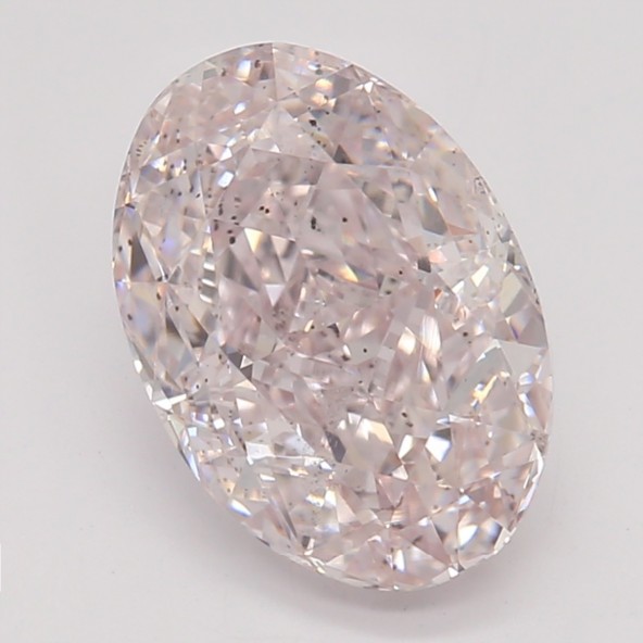 Farebný diamant ovál, fancy light ružový, GIA 3870490503 R4