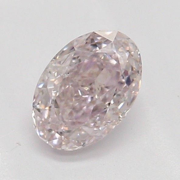 Farebný diamant ovál, fancy light ružový, GIA 1872280170 R4