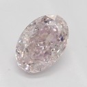 Farebný diamant ovál, fancy light ružový, 0,35ct, GIA