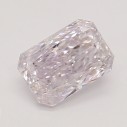 Farebný diamant radiant, fancy light ružovkasto fialový, 0,5ct, GIA