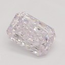 Farebný diamant radiant, fancy light ružovkasto fialový, 0,34ct, GIA