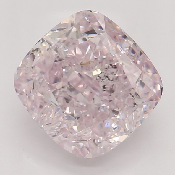 Farebný diamant cushion, fancy light fialkasto ružový, GIA 3871930503 R4
