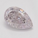 Farebný diamant hruška, fancy light fialkasto ružový, 0,51ct, GIA