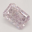 Farebný diamant radiant, fancy light fialkasto ružový, 0,92ct, GIA