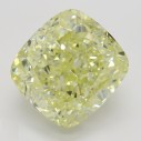 Farebný diamant cushion, fancy žltý, 5,5ct, GIA