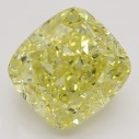 Farebný diamant cushion, fancy intense žltý, 4,02ct, GIA