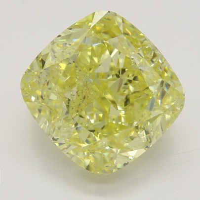 Farebný diamant cushion, fancy intense žltý, GIA 4872660264 Y6
