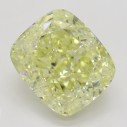 Farebný diamant cushion, fancy žltý, 3,54ct, GIA