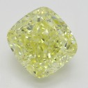 Farebný diamant cushion, fancy intense žltý, 3,01ct, GIA