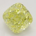 Farebný diamant cushion, fancy intense žltý, 3,01ct, GIA
