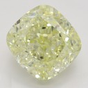 Farebný diamant cushion, fancy light žltý, 3,01ct, GIA