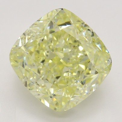 Farebný diamant cushion, fancy žltý, GIA 9873290449 Y5