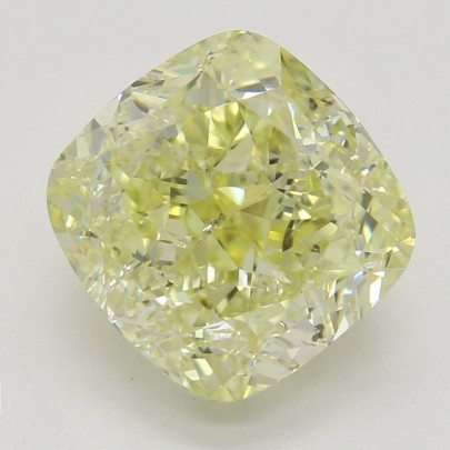 Farebný diamant cushion, fancy light žltý, GIA 3872520153 Y4