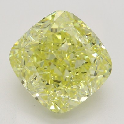 Farebný diamant cushion, fancy intense žltý, GIA 1872520170 Y6