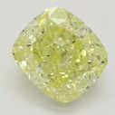 Farebný diamant cushion, fancy žltý, 3,05ct, GIA