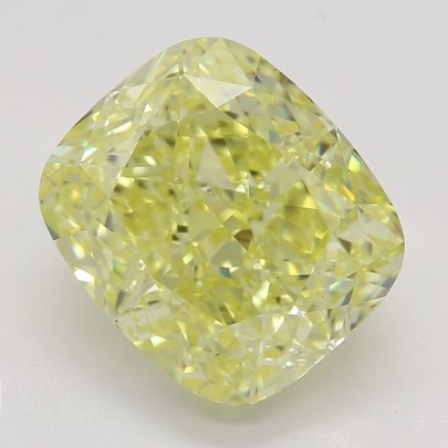 Farebný diamant cushion, fancy intense žltý, GIA 2872470152 Y6