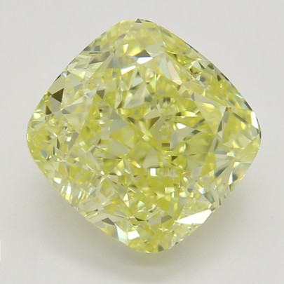 Farebný diamant cushion, fancy intense žltý, GIA 5873200725 Y6