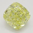 Farebný diamant cushion, fancy intense žltý, 2,45ct, GIA
