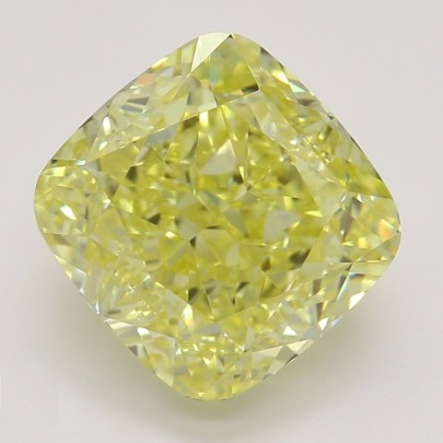 Farebný diamant cushion, fancy intense žltý, GIA 7873270217 Y6