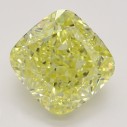 Farebný diamant cushion, fancy intense žltý, 2,32ct, GIA