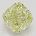 Farebný diamant cushion, fancy light žltý, 2,01ct, GIA