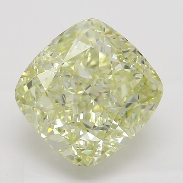 Farebný diamant cushion, fancy light žltý, GIA 4845420394 Y4