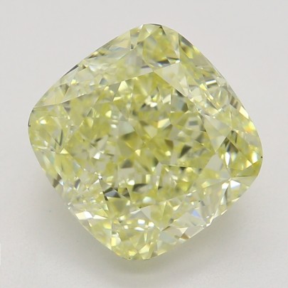 Farebný diamant cushion, fancy light žltý, GIA 5872680325 Y4