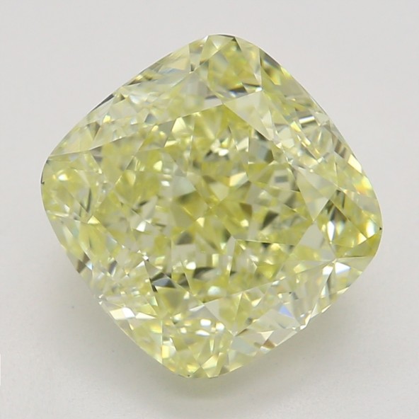 Farebný diamant cushion, fancy light žltý, GIA 5872680325 Y4 Farebný diamant cushion, fancy light žltý, GIA 5872680325 Y4