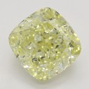 Farebný diamant cushion, fancy light žltý, 2,5ct, GIA