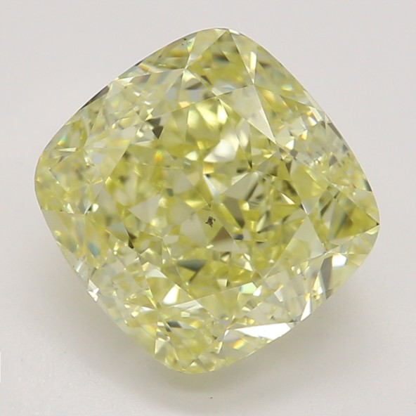 Farebný diamant cushion, fancy žltý, GIA 5873270165 Y5 Farebný diamant cushion, fancy žltý, GIA 5873270165 Y5