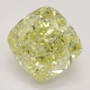 Farebný diamant cushion, fancy žltý, 2,11ct, GIA