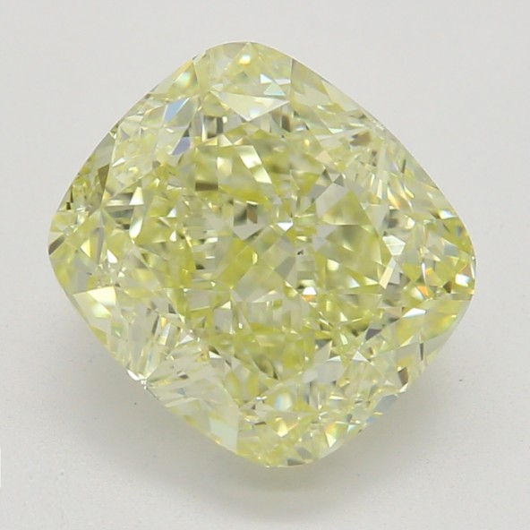 Farebný diamant cushion, fancy light žltý, GIA 6873270856 Y4 Farebný diamant cushion, fancy light žltý, GIA 6873270856 Y4