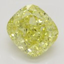 Farebný diamant cushion, fancy intense žltý, 2,54ct, GIA