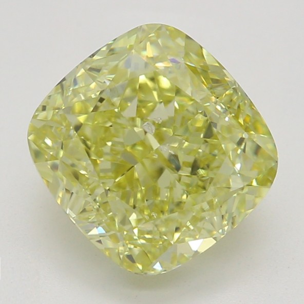 Farebný diamant cushion, fancy žltý, GIA 7872520227 Y5