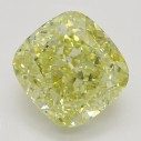 Farebný diamant cushion, fancy žltý, 2,01ct, GIA