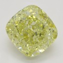 Farebný diamant cushion, fancy žltý, 2,01ct, GIA