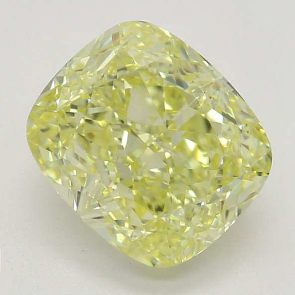 Farebný diamant cushion, fancy žltý, GIA 4845990534 Y5