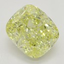 Farebný diamant cushion, fancy žltý, 2,02ct, GIA