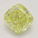 Farebný diamant cushion, fancy intense žltý, 1,51ct, GIA