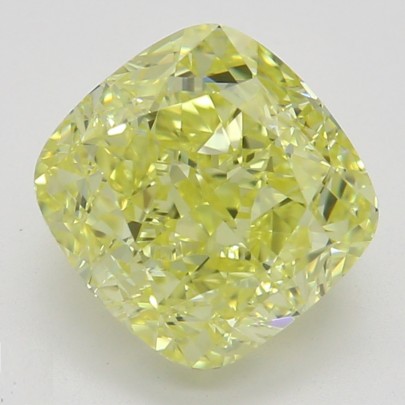 Farebný diamant cushion, fancy intense žltý, GIA 4846240844 Y6