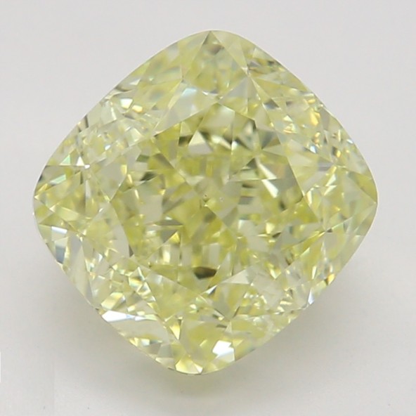 Farebný diamant cushion, fancy žltý, GIA 4846100464 Y5