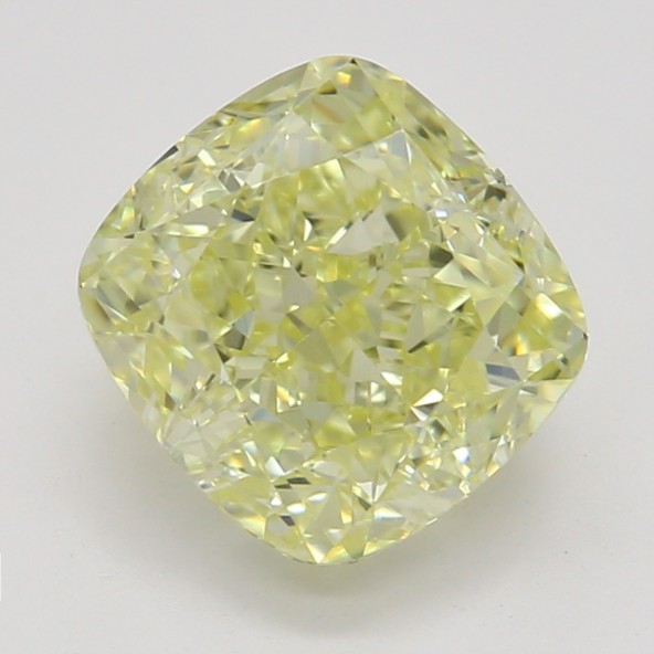 Farebný diamant cushion, fancy žltý, GIA 1846110440 Y5
