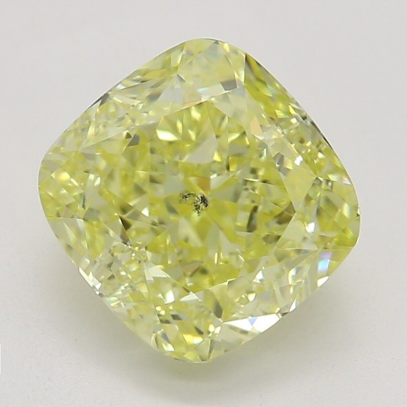 Farebný diamant cushion, fancy intense žltý, GIA 7872520217 Y6