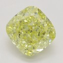 Farebný diamant cushion, fancy intense žltý, 1,54ct, GIA
